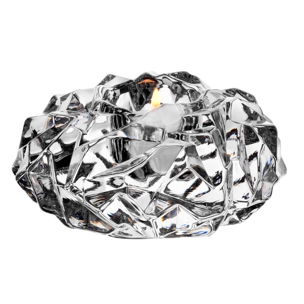 Orrefors Carat Line Crystal Candle Votive Small